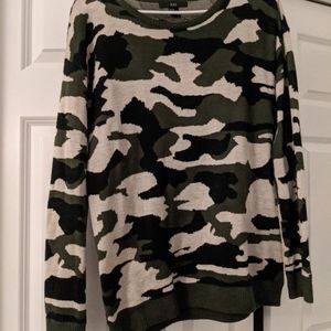 Forever 21 Camo Sweater